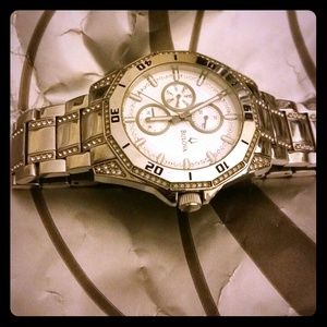 Men's stainless steel bracelet watch