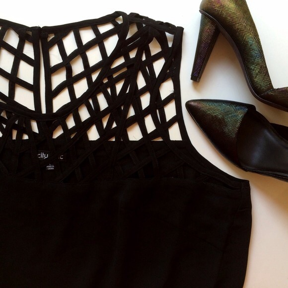 City Chic Tops - Cut Out Top