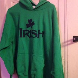 Green irish hoodie