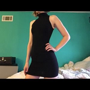 Black American Apparel turtleneck dress