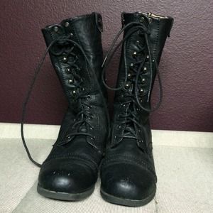 Black Combat Boots