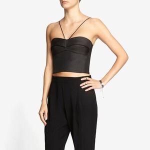 [SOLD] Black Nicholas Bonded Silk Bustier