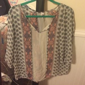 Old Navy sheer shirt