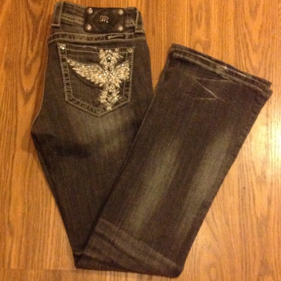 Miss me Denim - DISSTRESSED BLACK MISS ME JEANS