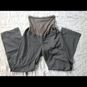 Maternity Gray Straight Leg Pants