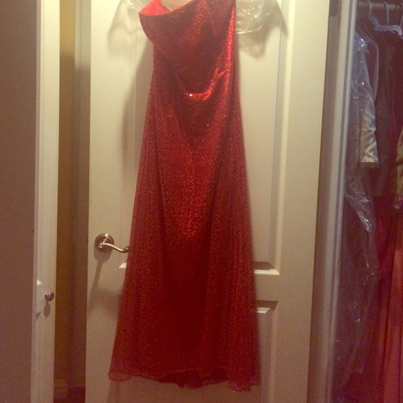 Jessica McClintock Red Sequin Dress