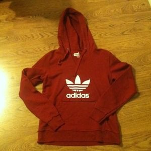 Maroon Adidas sweatshirt