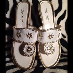 🌹Mila Paioli Italian Leather Sandals Size 9🌹