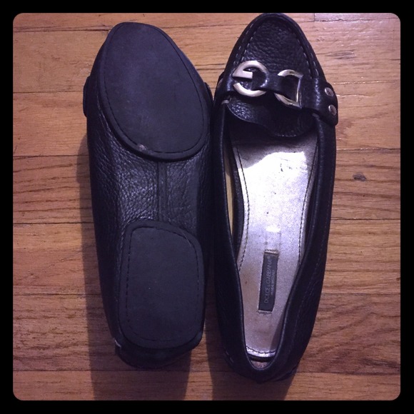 Dolce & Gabbana Logo Contrast Stitch Flats