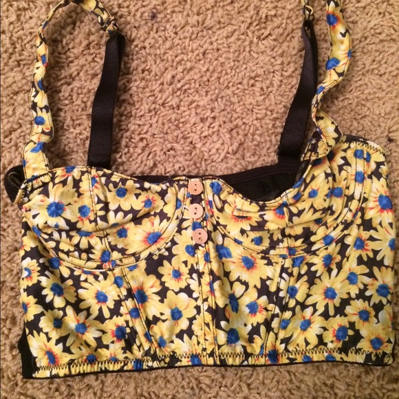 Topshop sunflower bralet