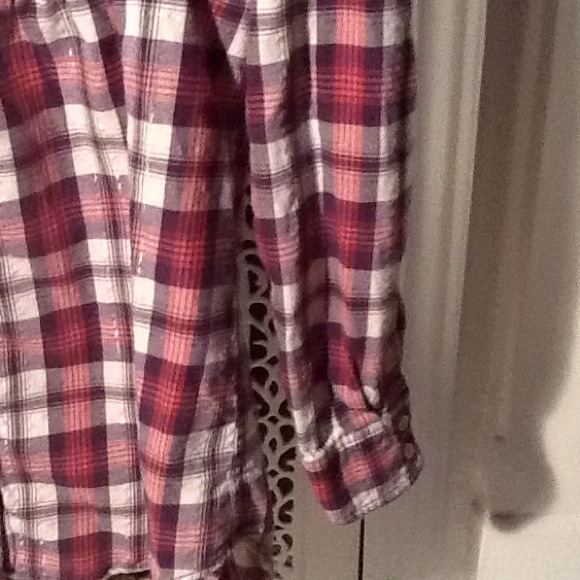 Express plaid cotton button down - Picture 4 of 4