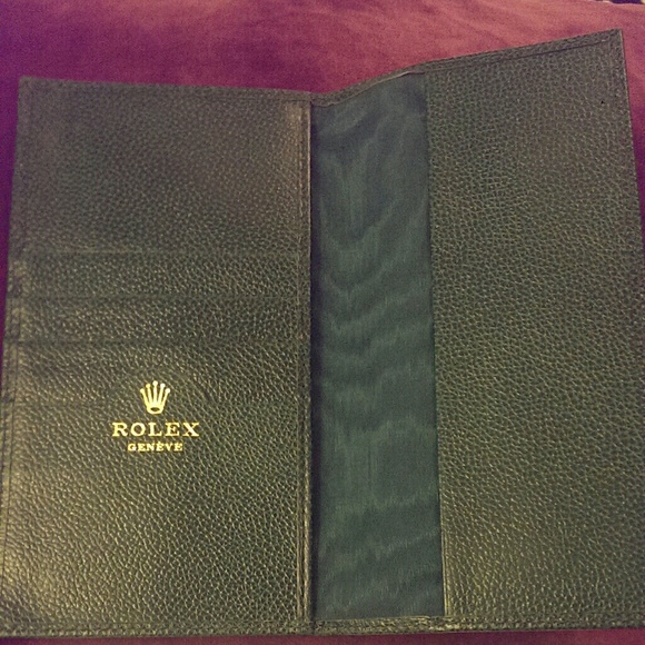 Rolex Leather Green Note Pad