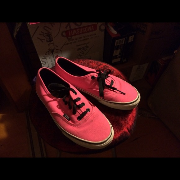 Pink VANS! Like new!