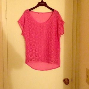 Women Pink blouse large new but no tags