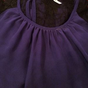 Purple and black lace