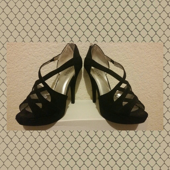 GUESS black, High heels. Size 7