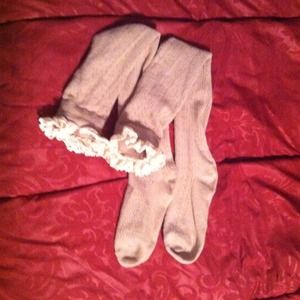 Super cute thigh hight socks with lace at top