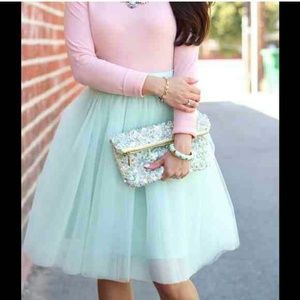 {{Spring Mint}} Tulle Skirt