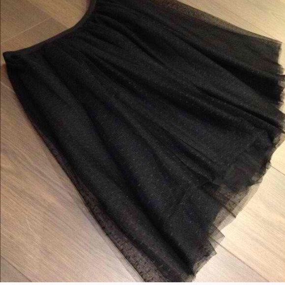 Black tulle skater skirt from Urban Outfitters
