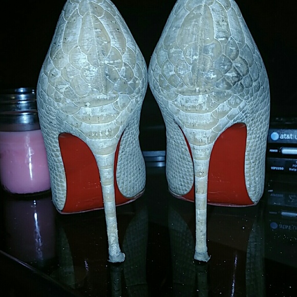 Christian Louboutin Decollete Snake Print Cork - Picture 4 of 4