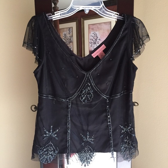 💖Bandolino Sequined Blouse