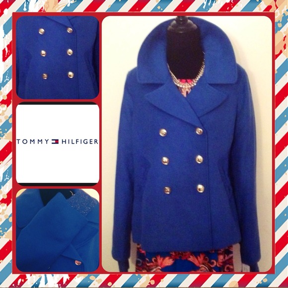 Tommy Hilfiger Outerwear - *REDUCED- Beautiful Blue Tommy Girl Wool Peacoat