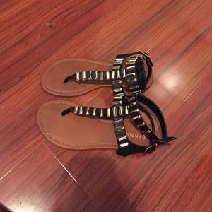 ✨SALE✨ Black and gold sandals