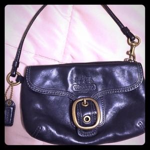 Black coach wristlet