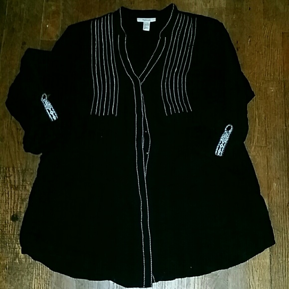 Black adjustable tunic