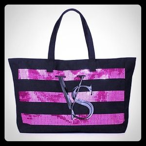 Victoria's Secret Limited Edition Pink Sequin Tote