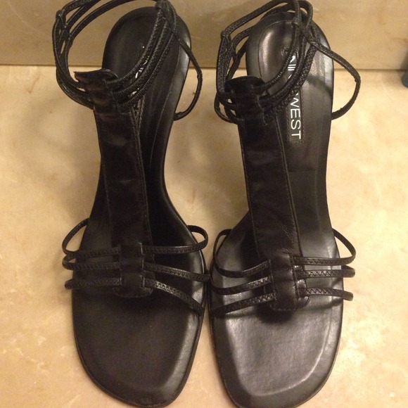 Nine West high heel sandals.