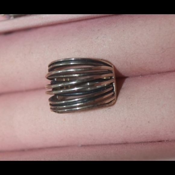 Sterling silver wire ring size 9
