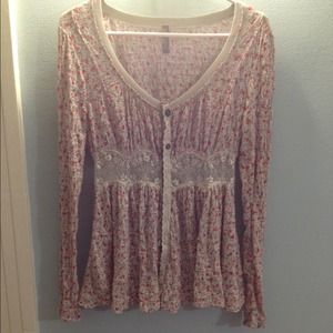 Free People Floral Top