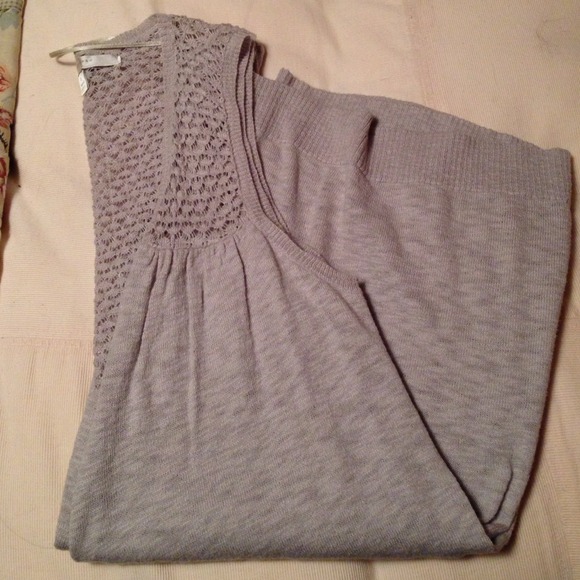 Light Gray Long Sweater Vest NWOT