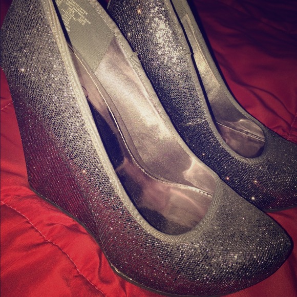 Glittery MIA Wedges