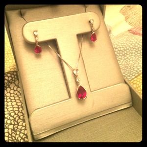 Rubies and Diamonds Jewlery Set