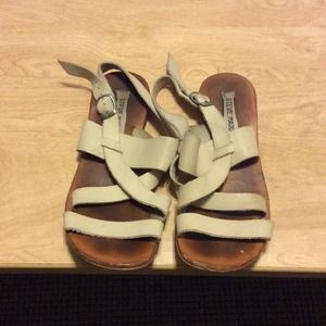 Stone colored strappy sandals