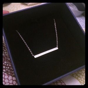 Crystal Horizontal Bar Necklace