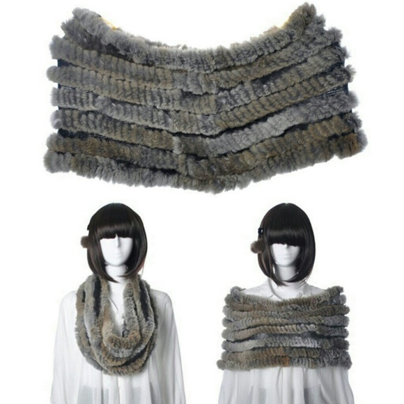 Real Rex Rabbit Infinity Scarf