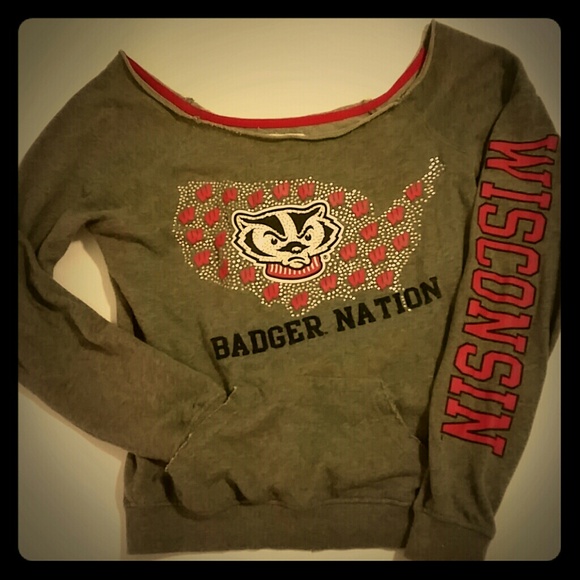 Wisconsin Badgers Glammed up sweater!