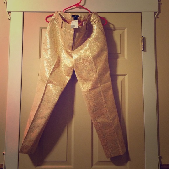 H&M metallic pants
