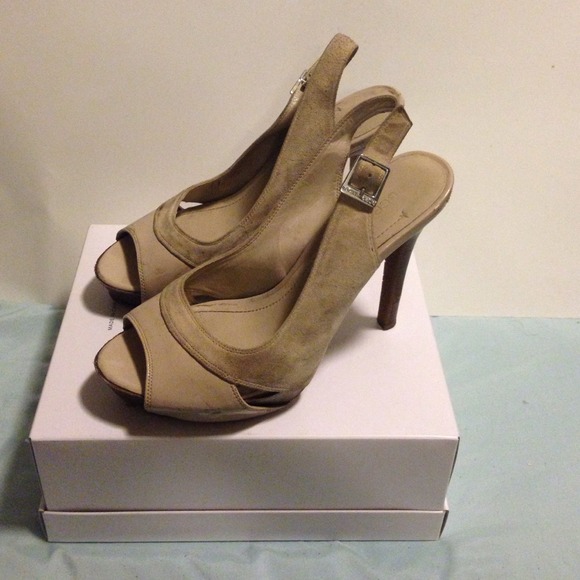 Nude BCBG sandals
