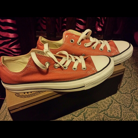 Brand New in Box! Autumn  Orange Converse
