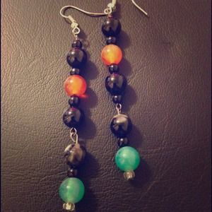 Funky bubble inspired earrings!!