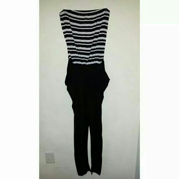 Black & white romper