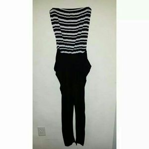 Black & white romper