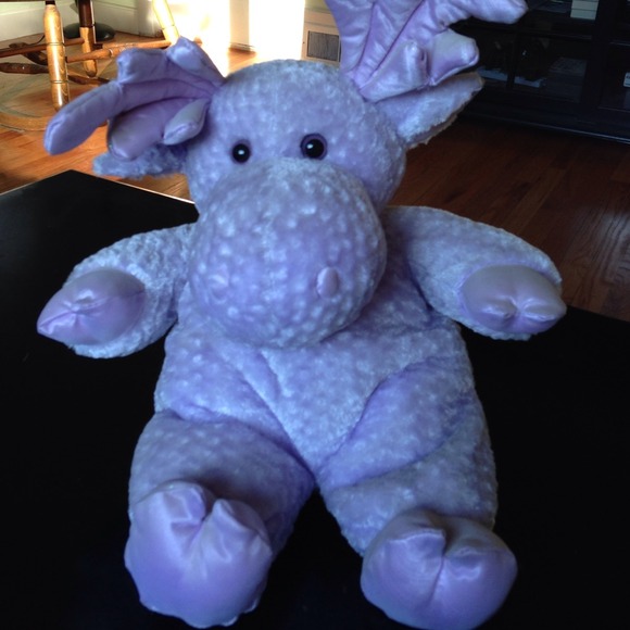 Purple stuffed moose