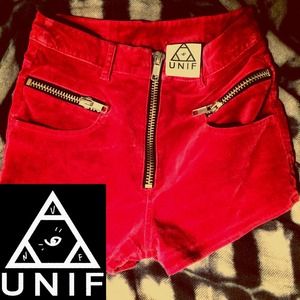 UNIF Red Velvet Axl Shorts Size 24! Mint Condition