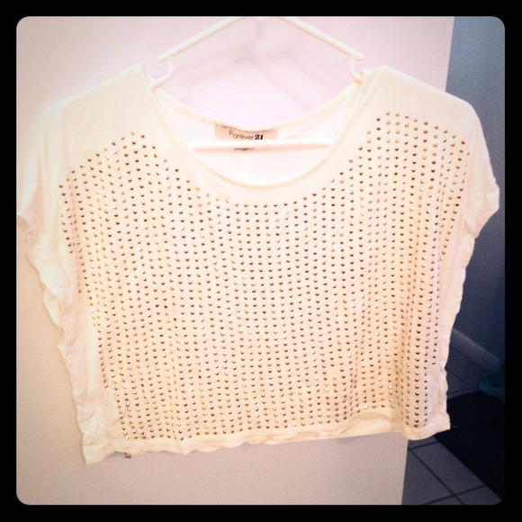 Forever 21 crop top bling small