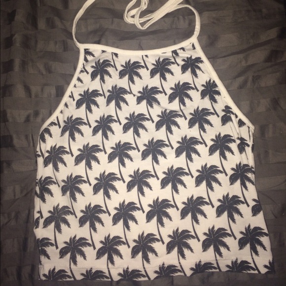Brandy Melville Tops - Brandy Melville palm tree halter